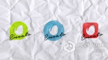 独特优雅手绘水彩笔画标志揭示LOGO动画 AE模板 AE工程文件 Elegant Watercolor Logo Reveal