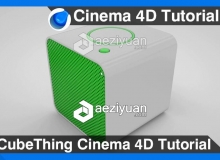 C4D音响建模材质渲染视频教程 CubeThing Cinema 4D Tutorial