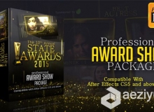 颁奖盛典电视包装AE模板 Videohive Awards Show Pack