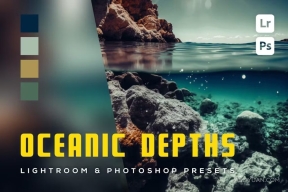 水下摄影调色Lightroom预设 Oceanic Depths Lightroom Presets