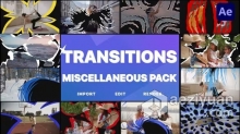 AE模版-卡通手绘过渡动画元素AE模板下载 Miscellaneous Transitions