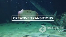 AE模板-Creative Transitions 创意图形叠加过渡视频转场动画AE模板下载