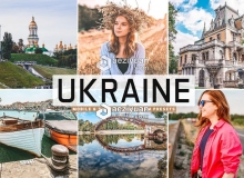 乌克兰旅拍风光人像LR预设/APP预设  Ukraine Pro Lightroom Presets