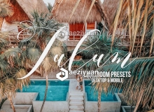 旅行摄影终极流程Lightroom预设+手机版lr预设 Tulum Presets