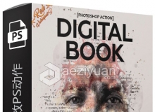 水墨文本特效动作 Digitalbook Photoshop Action 附视频教程