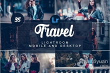 旅拍人像电影胶片色调Lightroom预设/手机APP滤镜 Travel Mobile and Desktop PRESETS