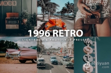 1996年代复古电影胶片Lightroom预设 6 Retro 1996 Lightroom Presets