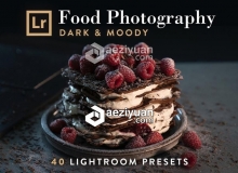 美食后期Lightroom预设 Lightroom Presets Moody Food Photos