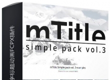 30组商务纪录片文字标题动画FCPX插件 mTitle Simple Pack vol 3