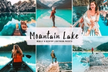 橙青色INS电影人像后期调色LR预设 Mountain Lake Pro Lightroom Presets