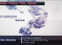 水墨烟雾效果文字展示AE模板 Videohive Water Ink Smoke 1722263