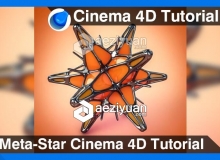 C4D金属变体星球建模材质渲染视频教程 Meta-Star Cinema 4D Tutorial