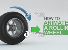 C4D轮胎旋转动画视频教程 The Fundamentals of Animating a Rolling wheel