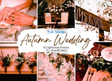 秋季复古婚礼人像Lightroom预设 Autumn Wedding Lightroom Presets