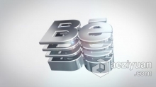 3D反射LOGO动画视频片头标志演绎效果制作 AE模板 AE工程文件 3D Simple Reflective Logo