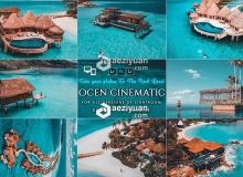 INS风旅拍风光电影蓝色调LR预设/APP预设 Cinematic Ocean Presets