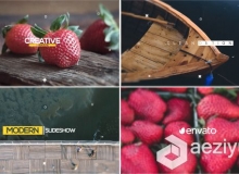 简单时尚的幻灯片相册动画AE模板 Videohive Simple Slideshow