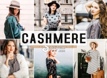 时尚人像摄影干净明亮Lightroom预设/APP预设 Cashmere Lightroom Presets Pack