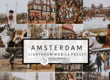 Victoria Bee Ins博客旅行温暖胶片手机版LR预设 Mobile Lightroom Preset AMSTERDAM