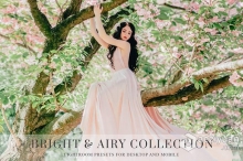 高端明亮通透艺术人像Lightroom预设与手机APP滤镜 Light & Airy Lightroom presets