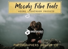 婚礼人像电影胶片Lightroom预设 Moody Film Feel Preset Pack