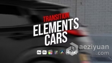 AE与PR转场模板汽车遮挡转场过渡元素AE与PR转场模板下载 Transition Elements Cars