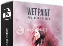 油漆喷溅PS动作下载 Wet Paint Photoshop Action 附视频教程