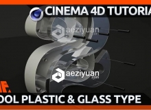 C4D很酷的塑料和玻璃模型制作视频教程Create a cool looking Plastic and Glass Type