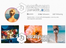 个人简历作品展示片头AE模板 Videohive Instagram Promo