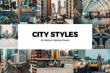 市街拍电影风格Lightroom预设与LUT预设 City Pro Styles Lightroom Presets & LUTs