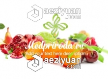 水果蔬菜食物LOGO展示片头AE模板 Videohive Healthy Food Opener