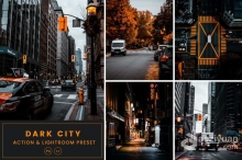 黑暗之城电影黑金胶片Lightroom预设 Dark City Action & Lightrom Presets