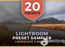 20组专业自然景观Lightroom预设 Lightroom Preset Sampler - Landscape