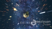 银河太空星空粒子特效场景动画演绎LOGO片头视频 AE模板 AE工程文件 Galaxy Space Logo Reveal