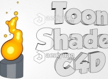 C4D卡通素描火苗动画视频教程 附工程文件 Sketch and Toon Shading C4D Tutorial