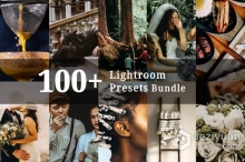 100多个时尚婚礼人像室内美食摄影LR预设合集 100+ Lightroom Presets Bundle