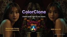 相机色彩快速高精度匹配达芬奇插件 Filmatic AI – ColorClone v1.1.1 Win版 + 使用教程