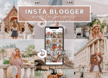 Instagram网红博客旅拍人像Lightroom预设+手机Lightroom APP预设