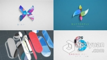 AE模板 制作3D LOGO动画光泽线条现代多种风格设计 AE工程 AE文件