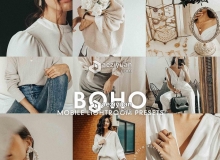 居家摄影经典灰调手机版Lightroom预设 BOHO MOBILE LIGHTROOM PRESETS