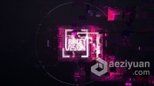 故障动画LOGO视频片头科技青少年编程兴趣班宣传 AE模板 AE工程文件 The Logo Glitch Animation Project