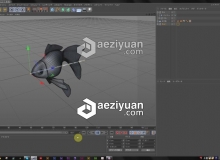 金鱼C4D骨骼绑定动画制作视频教程