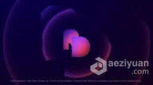 圆形波浪图形动画遮罩标志动画片头视频 AE模板 AE工程文件 Clean Logo - Logo Reveal