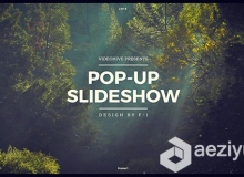 折叠弹出照片幻灯片相册动画AE模板 Videohive Pop-Up Slideshow