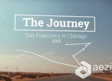 旅游地图路线记录幻灯片演示AE模板 Videohive The Journey Map Slideshow