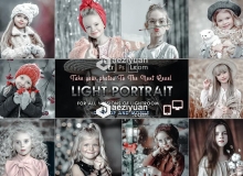 精品明亮轻奢高级灰色调PS/LR预设APP预设 Light Portrait Presets