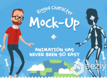 专业角色扮演操控动画AE模板 Videohive Rigmo - Rigged Character Animation Mockup