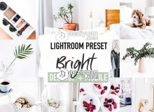 Insta风室内外梦幻明亮产品肖像Lightroom预设+手机版lr预设