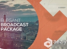 时尚广播电视宣传包装设计AE模板Videohive Elegant Broadcast Package