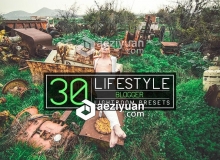 INS博客旅行摄影Lightroom预设30 Lifestyle Blogger Lightroom Presets